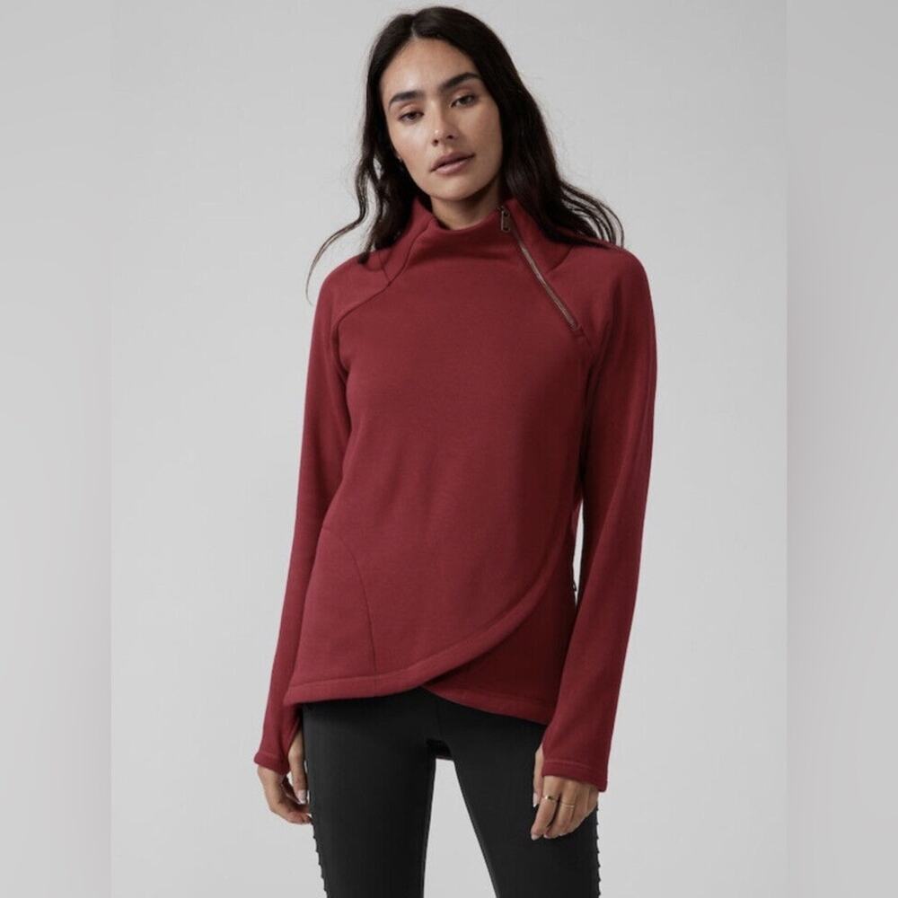 Athleta Cozy Karma Asymmetrical Pullover